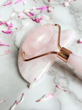 Rose Quartz Facial Roller & Gua sha Stone